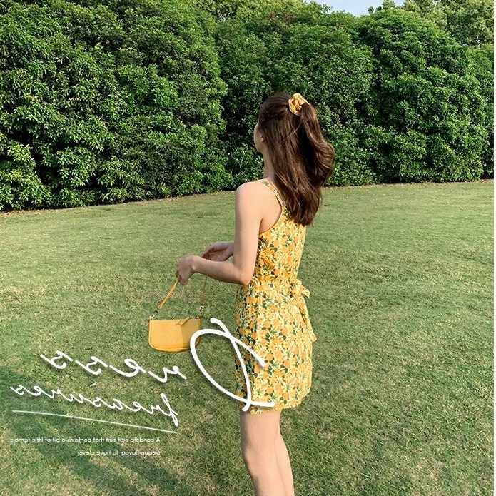 Đầm Hoa Hai Dây Thời Trang Mùa Hè Hàn Quốc Dành Cho Nữ
