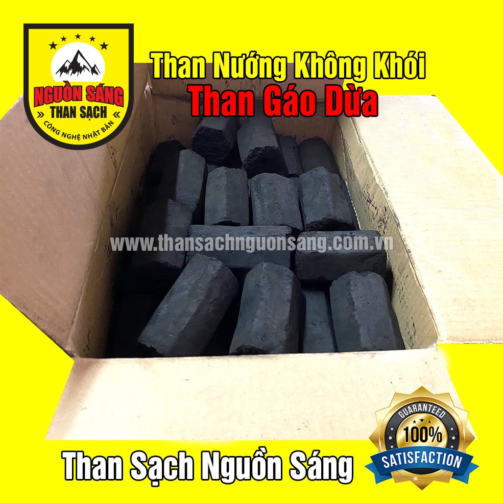 Than Gáo Dừa (10kg) Than nướng không khói. Uy Tín tại TP.HCM. Giao hàng Nhanh.