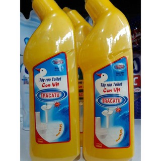 Nước tẩy rửa vệ xinh nhà tắm bồn cầu con vịt tracatu chai 500ml/1lit