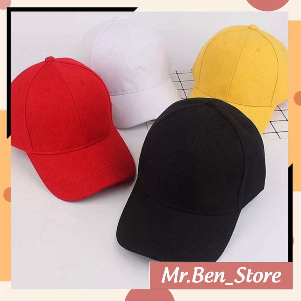 Mũ lưỡi trai trơn unisex nhiều màu sắc thời trang, form chuẩn, nón kết dành cho nam và nữ, dáng Hàn Quốc hot trend