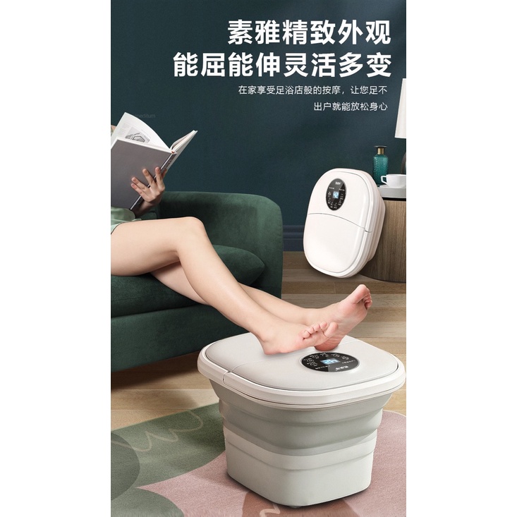 Máy ngâm chân gấp gọn massage tự động cân bằng nhiệt hẹn giờ