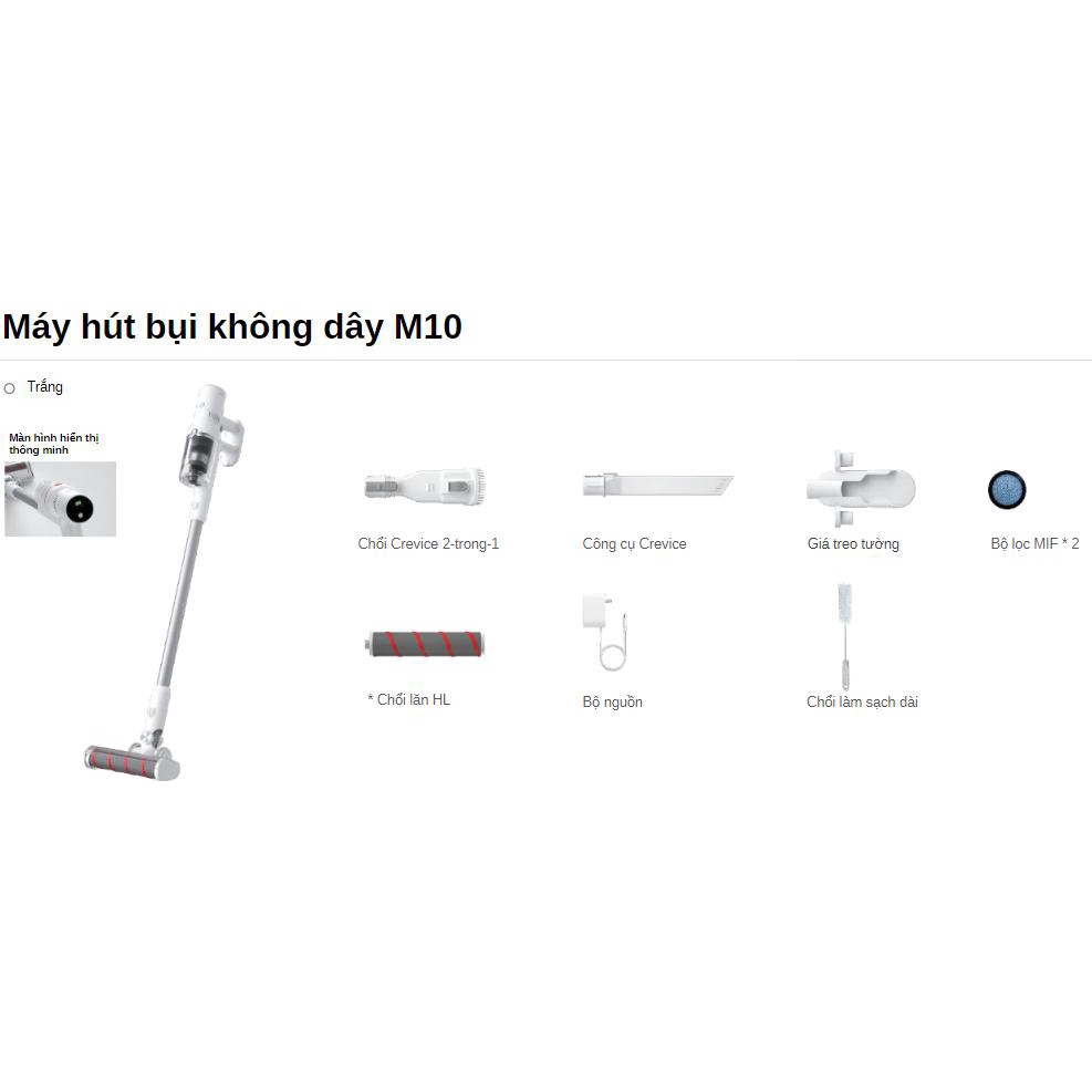 ROIDMI M10- Bảo hành 24 tháng, Motor 5 năm Máy hút bụi cầm tay không dây chính hãng