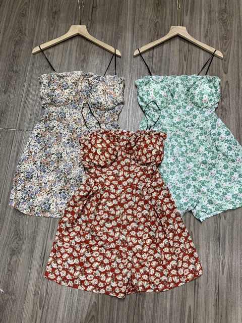 Bộ 2s jum hoa cộc liên có đệm ngực