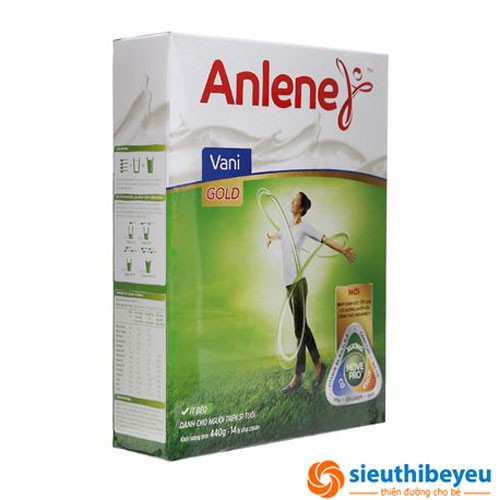 Sữa Anlene Gold trên dưới 51 tuổi hộp giấy 440g