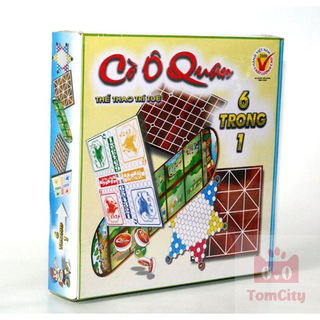 Bộ trò chơi dân gian ô ăn quan truyền thống 6 trong 1