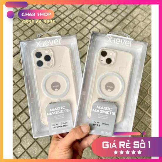 Ốp Lưng X-LEVEL MagSafe Trong Suốt cho iPhone 15 / iPhone 14 / iPhone 13 / iPhone 12 - Chống Shock, Chống Ố, Sạc Từ
