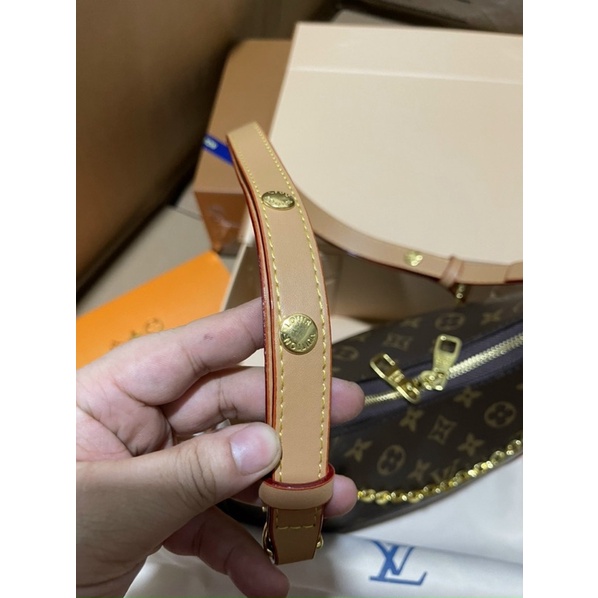 Túi kẹp nách lv da thật