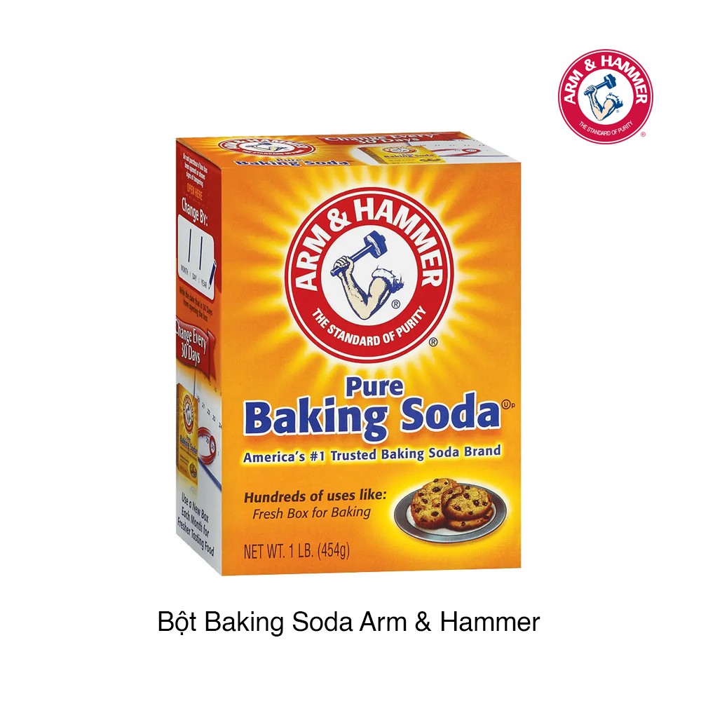 Bột Baking Soda Đa Công Dụng Arm & Hammer 454g của Mỹ