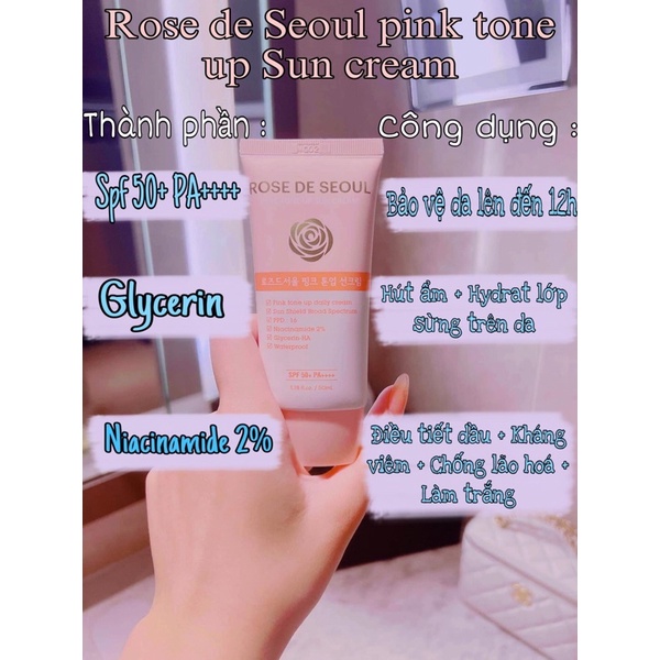 Kem chống nắng Rose de Seoul (mẫu mới nhất 2022)