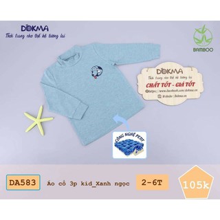 [Dokma] Áo cổ 3p Kid DA583 in hình thú