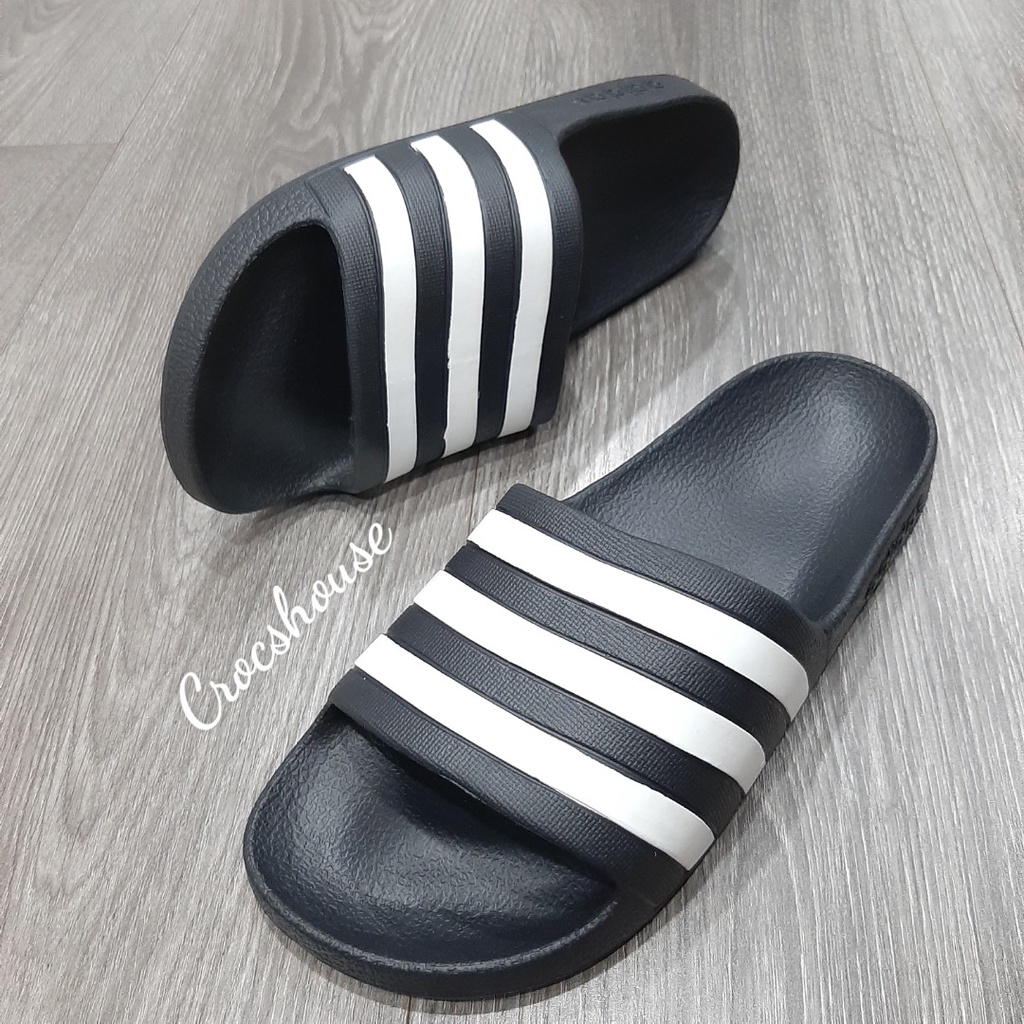 (Bảng 1) Dép quai ngang 3 sọc adidas dạng đúc siêu bền mẫu mới 2021 - Crocs house