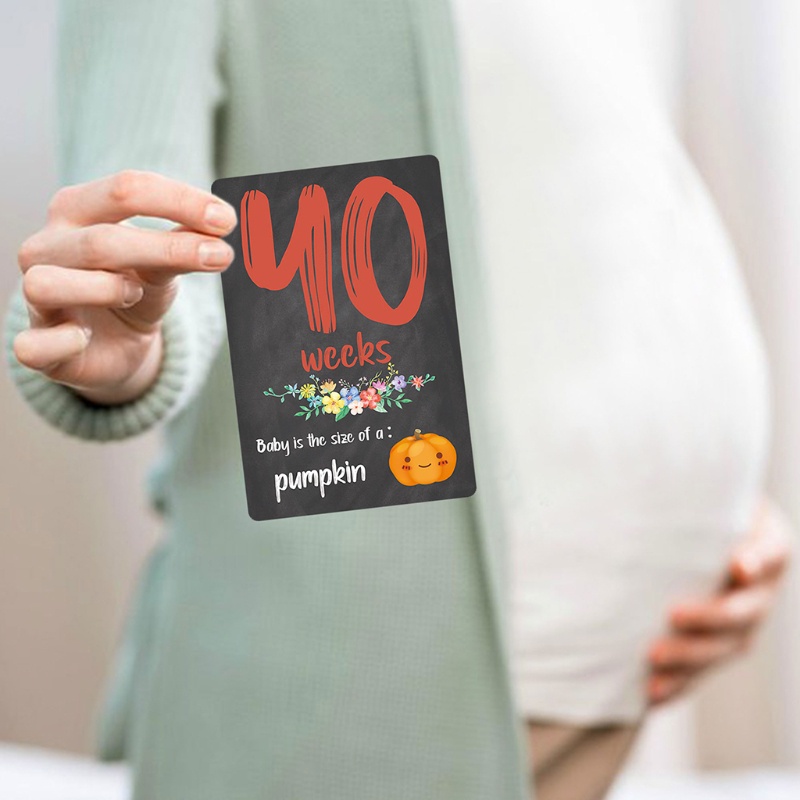 Set 24 Tấm Thẻ Cổ Điển Dùng Làm Đạo Cụ Chụp Ảnh Kỷ Niệm Dành Cho Em Bé