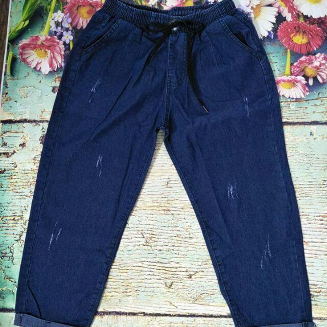 Quần bò giấy baggy