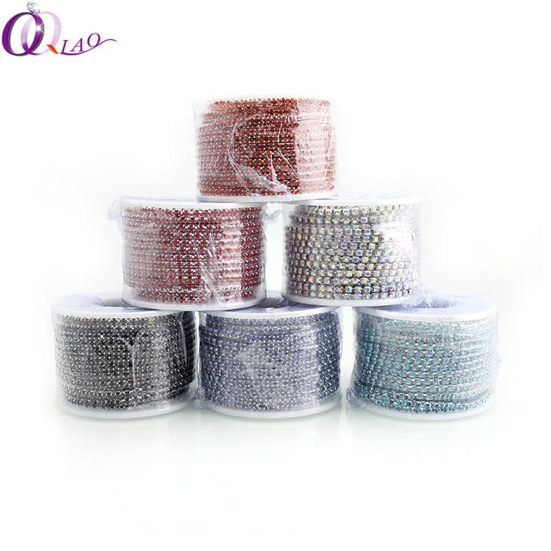 Cuộn 10 Yards Hạt Cườm Đá 2mm SS6 2mm Dùng Làm Đồ Trang Sức Thủ Công