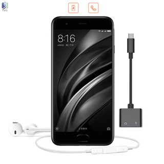 Dây cáp chuyển đổi Type-C sang 2 cổng 3.5mm và cổng Type-C
