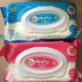 Khăn ướt Anpa 200 tờ xanh-hồng
