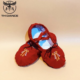 Giày múa Ballet trẻ em | Kiểu thêu nơ