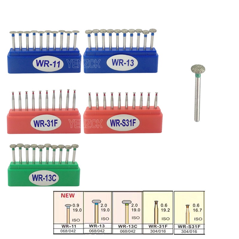 Hộp 10 mũi khoan nha khoa chuyên dụng FG 1.6mm