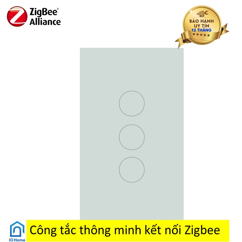 Công tắc thông minh cao cấp Tuya hệ Zigbee - Công tắc cảm ứng nhà thông minh 1-4 nút kết nối Zigbee (New Design 2020)