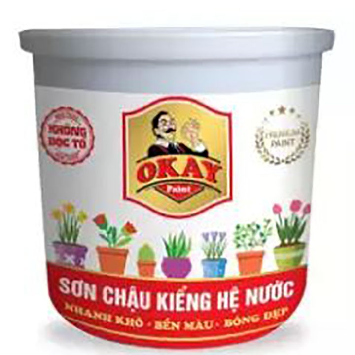 COMBO 2 LON HOẶC 3 LON SƠN CHẬU KIỂNG OKAY HỆ NƯỚC combo cho khách