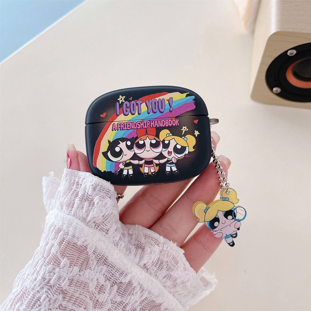 Vỏ Bảo Vệ Hộp Sạc Tai Nghe AirPods3 2021 3 Hình Oval Màu Cầu Vồng Dễ Thương