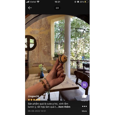 Móc khoá chú ong bee bằng len handmade🐝🐝