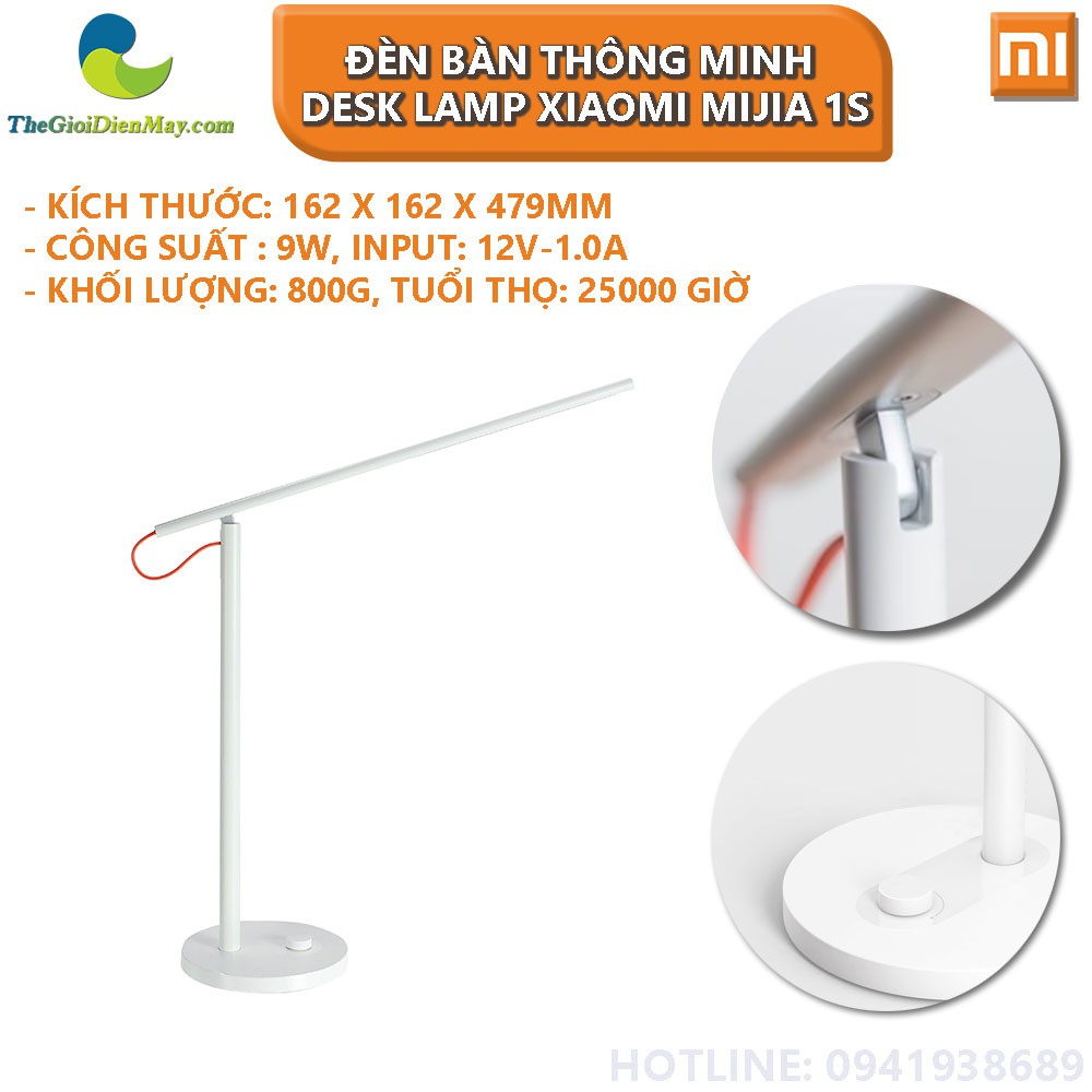 Đèn bàn thông minh Desk Lamp Xiaomi Mijia 1s (2019) - Bảo hành 6 tháng - Shop Thế giới điện máy