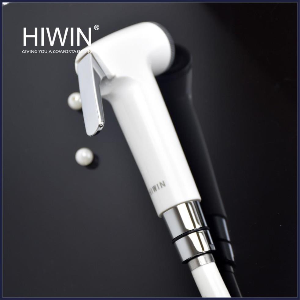 Bộ vòi xịt vệ sinh đa năng chất liệu nhựa ABS trắng sứ cao cấp HIWIN PJF-301WW