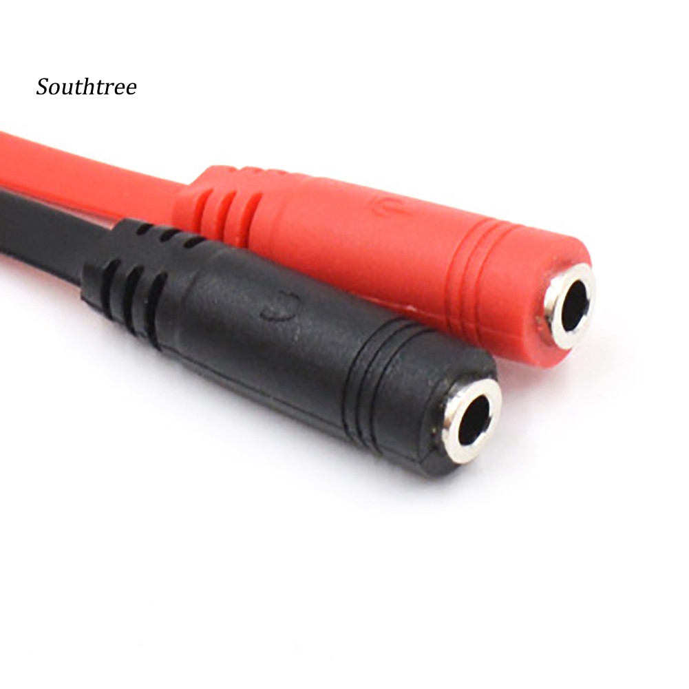 Dây Cáp Chia Cổng Âm Thanh 1 Đầu Đực Sang 2 Đầu Cái 3.5mm Cho Điện Thoại Laptop Pc