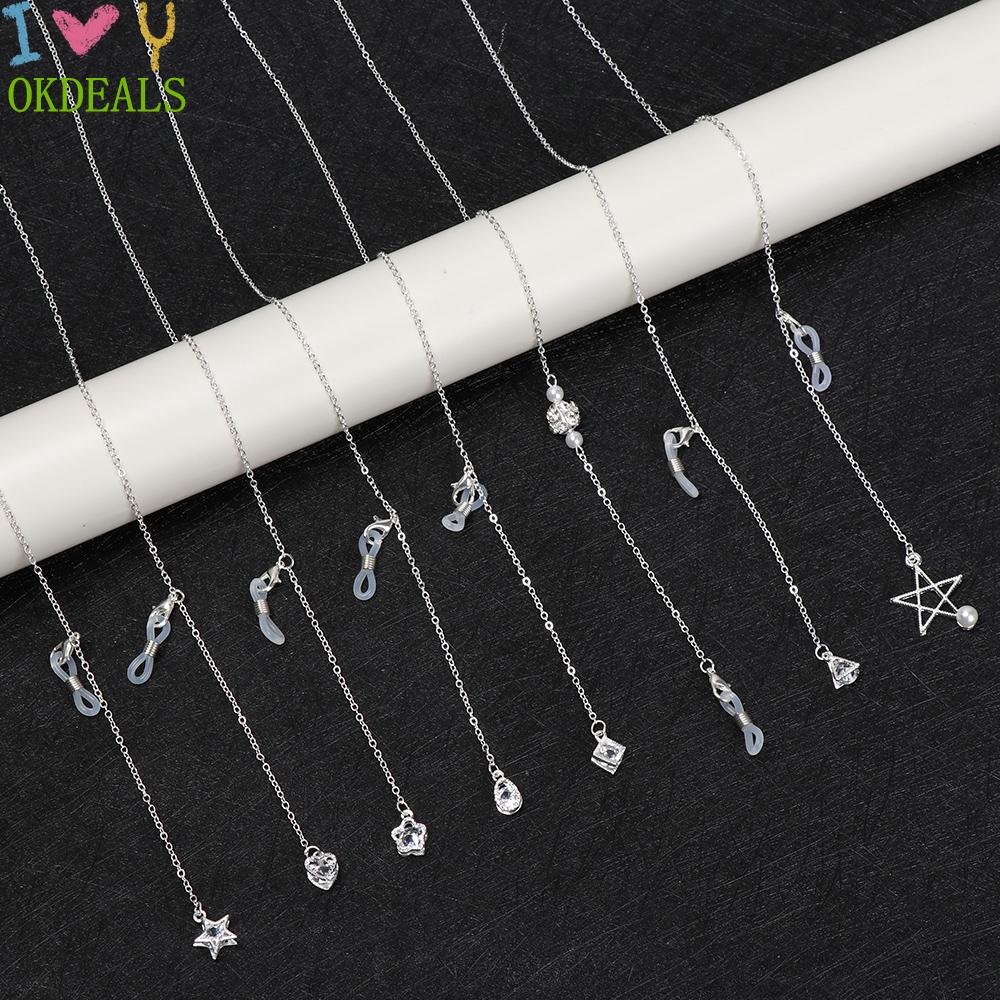 Dây Xích Kim Loại Giữ Mắt Kính Chống Trượt Phong Cách Thể Thao Thời Trang Cho Nam Và Nữ