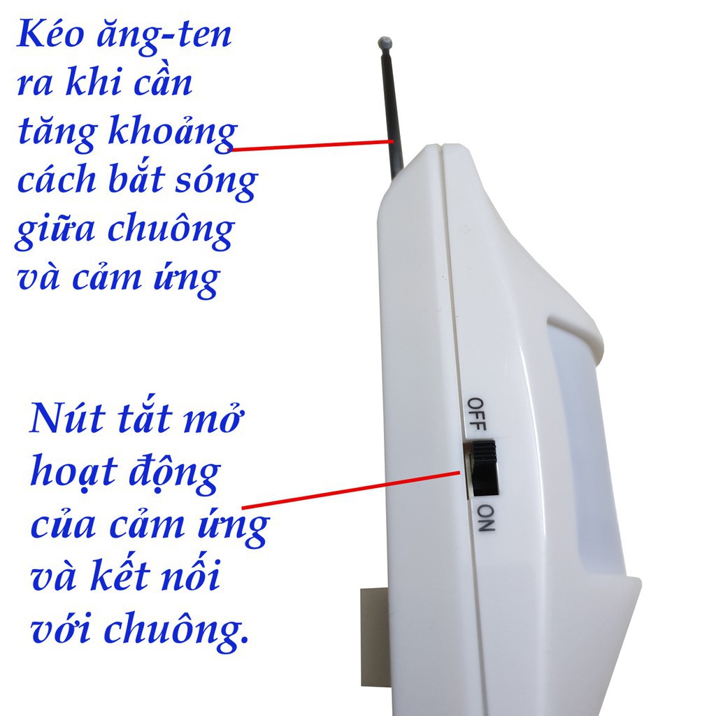 Đầu cảm ứng hồng ngoại của bộ chuông báo khách ATA AT-338