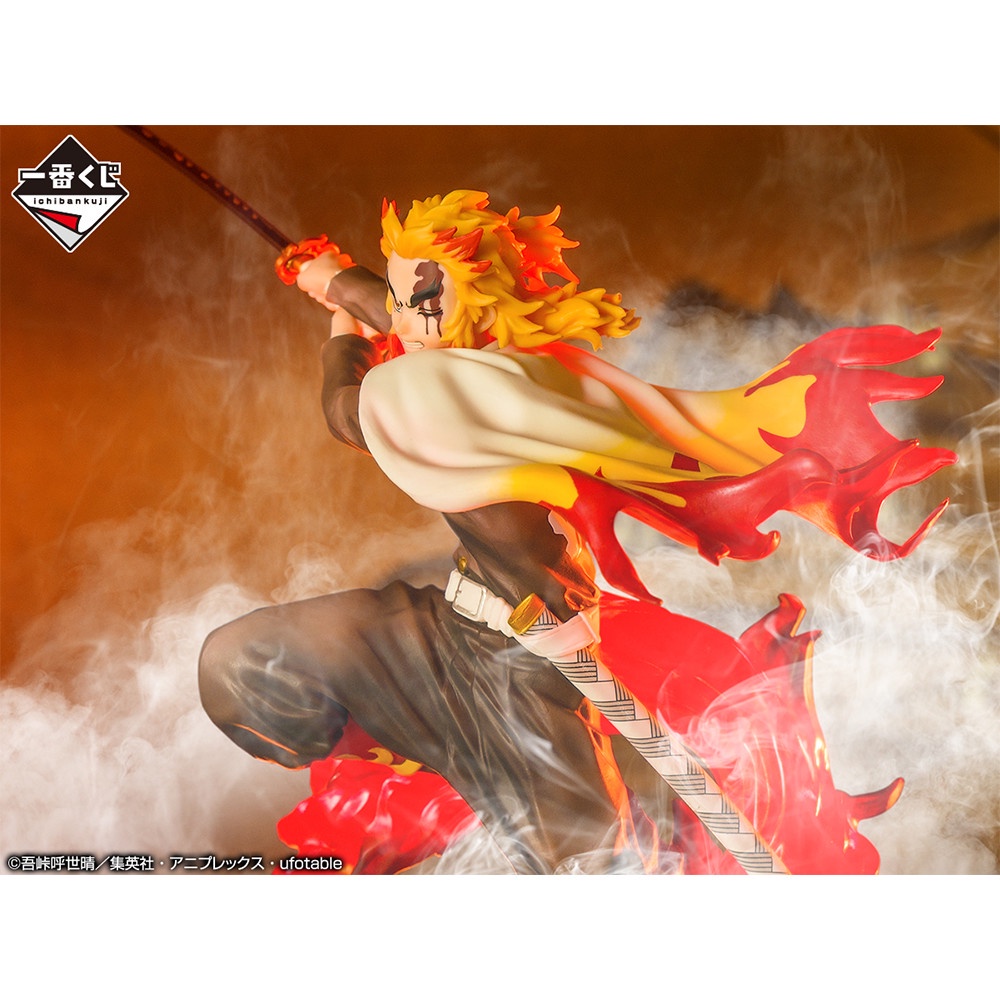 Mô Hình Figure Chính Hãng Anime Rengoku Kyoujurou, Ichiban Kuji giải LAST ONE, Kimetsu No Yaiba, Thanh Gươm Diệt Quỷ