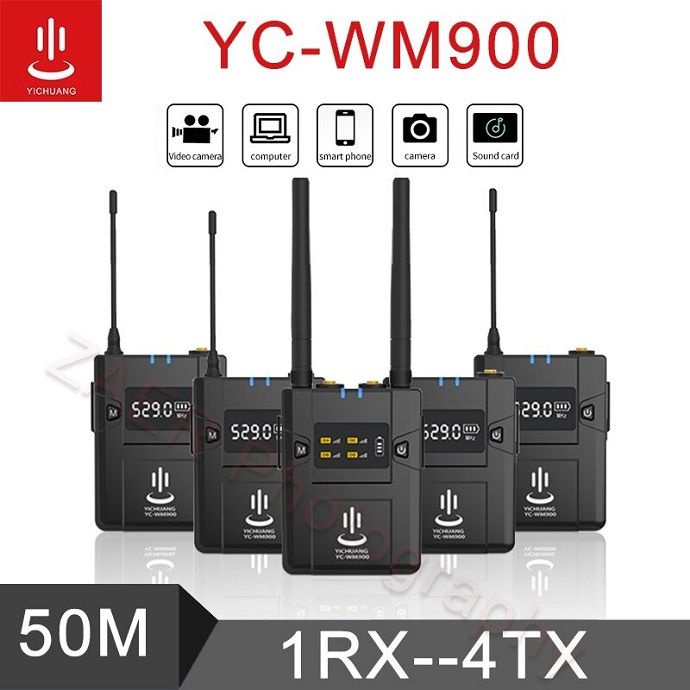 Micro thu âm cài áo 4 người YCWM900