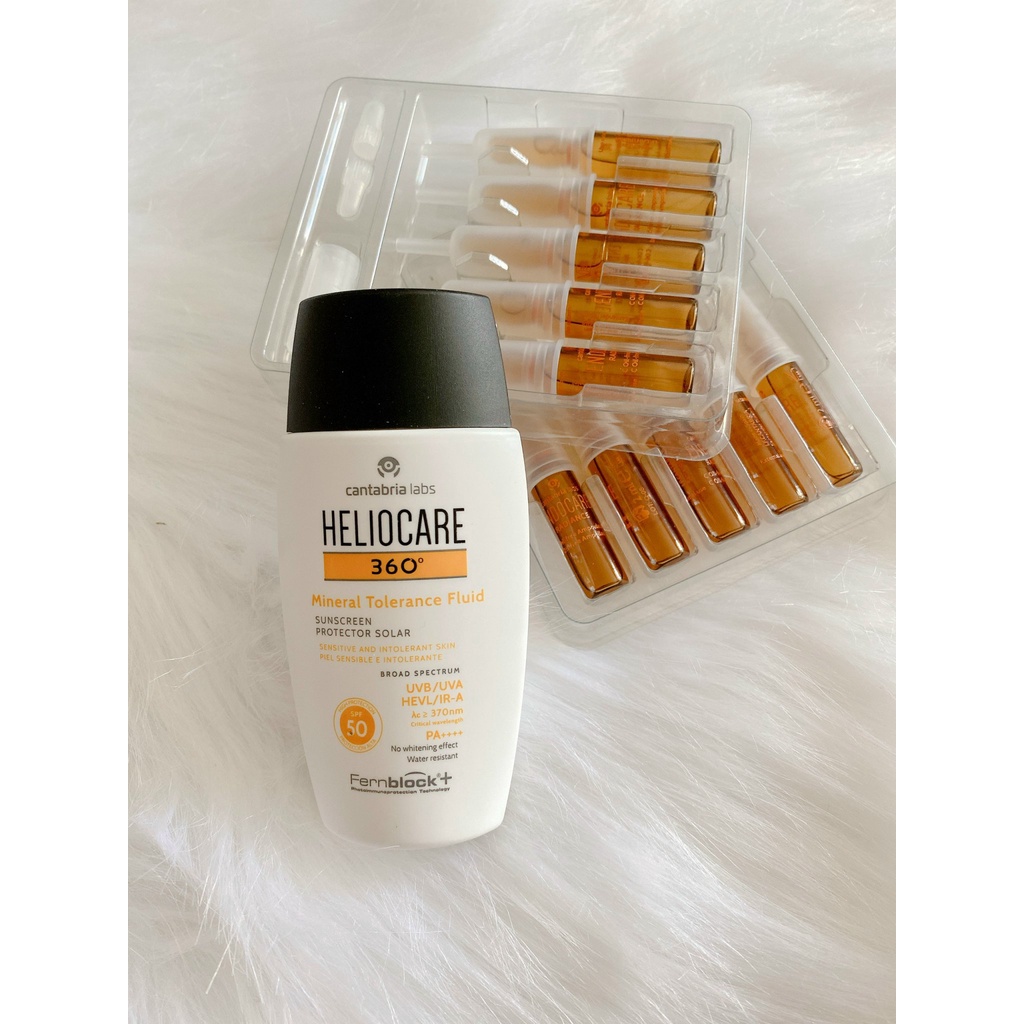 Kem chống nắng nâng tông Heliocare Mineral Tolerance cho da nhạy cảm, da mẹ bầu 50ml
