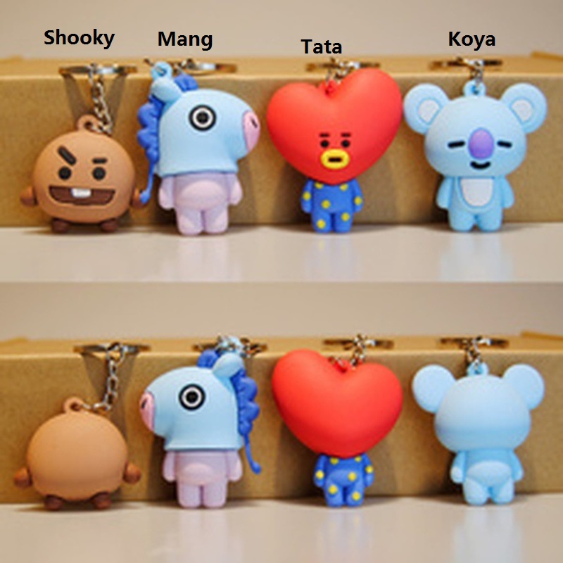 Móc khóa hình phong cách các thành viên nhóm nhạc BTS xinh xắn