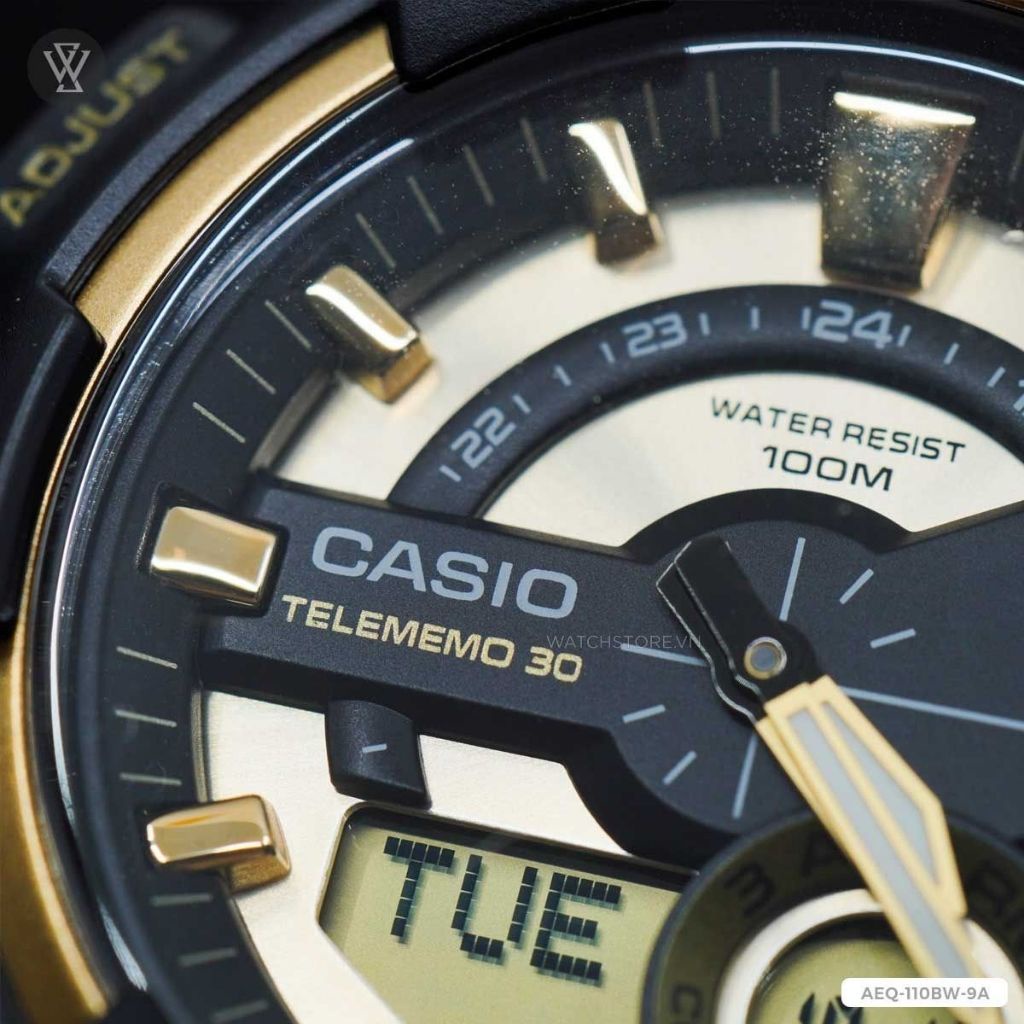Đồng Hồ Điện Tử Nam Casio WATCHSTORE AEQ-110BW-9AVDF Thiết Kế Mặt Kính 46.6mm,Vỏ Và Dây Nhựa Bền Bỉ