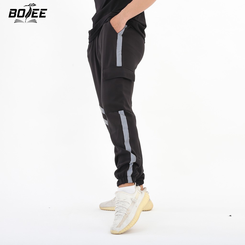 Quần jogger túi hộp Phản Quang BOTEE unisex nam nữ chất poly cao cấp | BigBuy360 - bigbuy360.vn