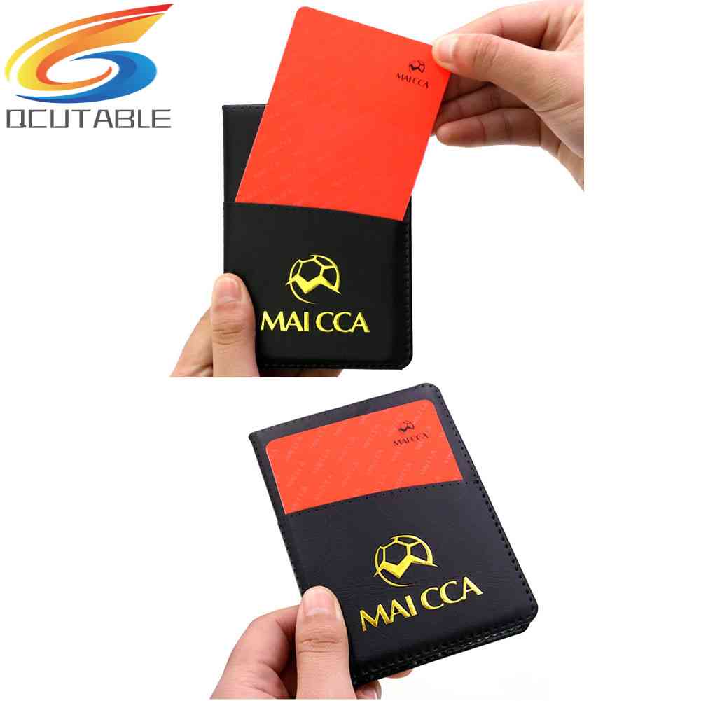 1 Bộ Thẻ Đồng Xu Vàng / Đỏ Cho Trọng Tài Bóng Đá