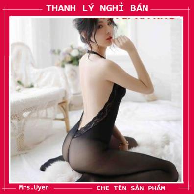 Bộ đồ ngủ body da liền thân bó sát sexy - bst004 - Bodystocing lưới 1 mảnh hở lưng quyến rũ | BigBuy360 - bigbuy360.vn