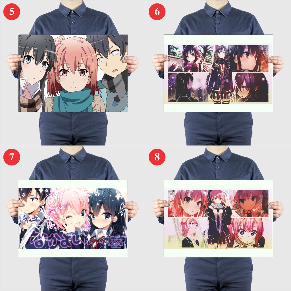 Tấm Poster A3 Anime OreGairu - Hamachi - My Teen Romantic Comedy SNAFU - Áp Phích Dán Tường By AnimeX