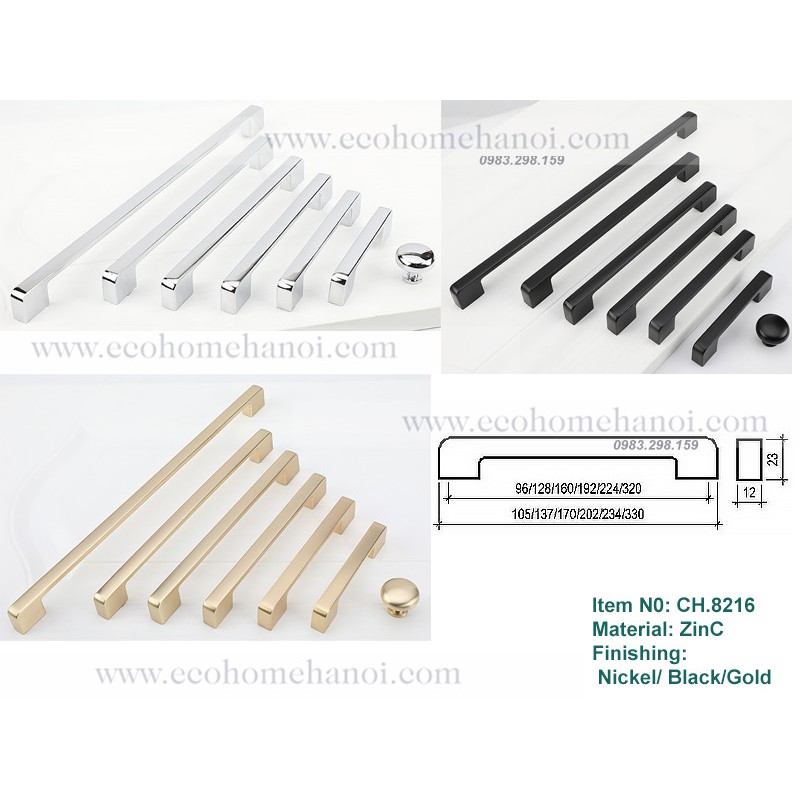 TAY NẮM CỬA TỦ ĐẸP LẠ CH8216