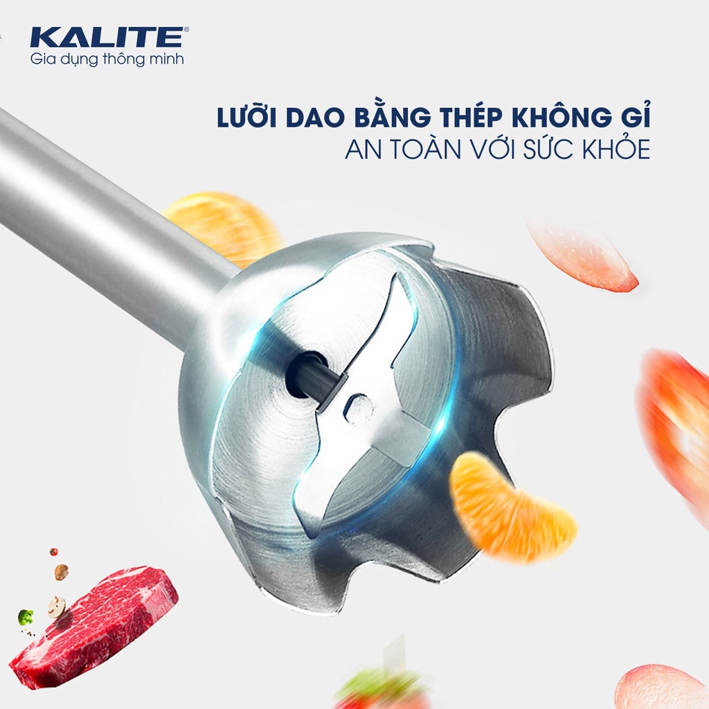 Máy xay sinh tố cầm tay Kalite KEB4111 công suất 400W xay thịt, xay hoa quả cực sắc bén