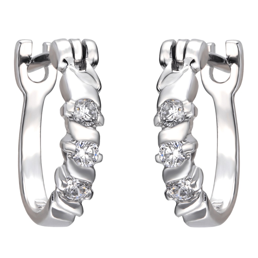 Bông tai Bạc đính đá CZ PNJSilver XM00K000099