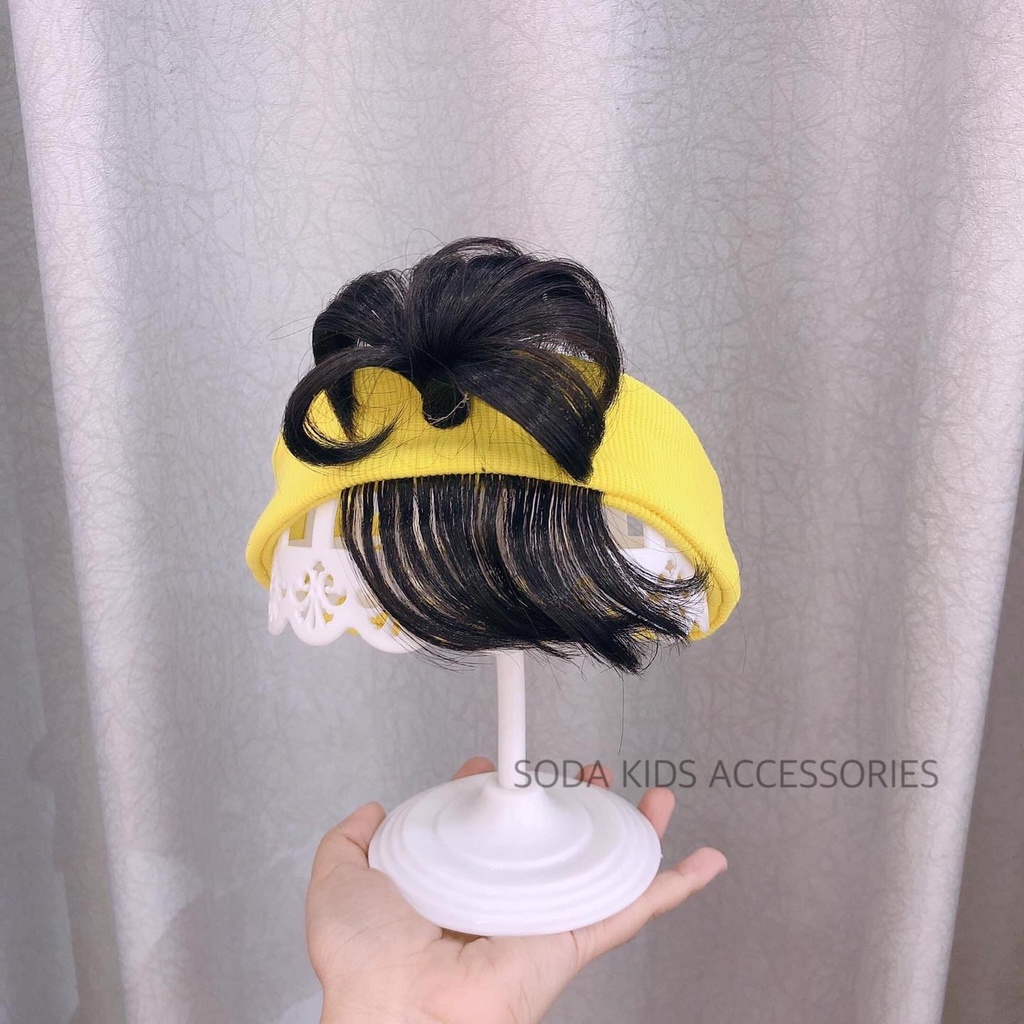 Băng đô tóc giả dễ thương cho bé trai bé gái (Ảnh thật)