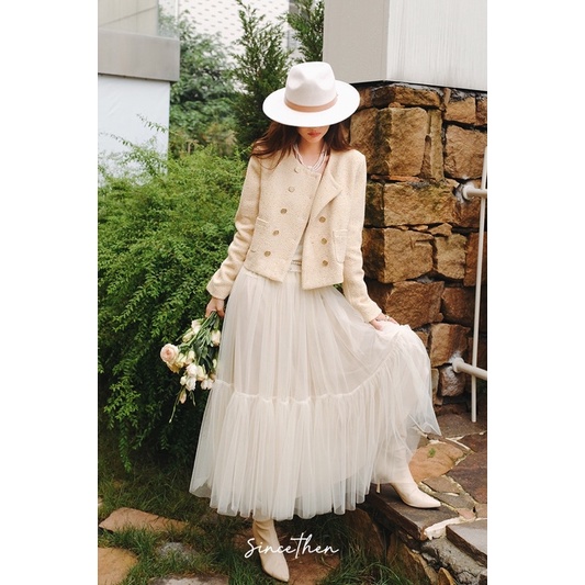 Chân váy vải tuyn cao cấp