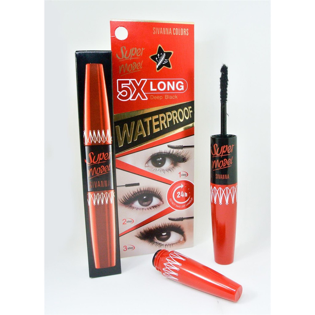 Mascara Hai Đầu Sivanna Super Model 5X Long - Thái Lan