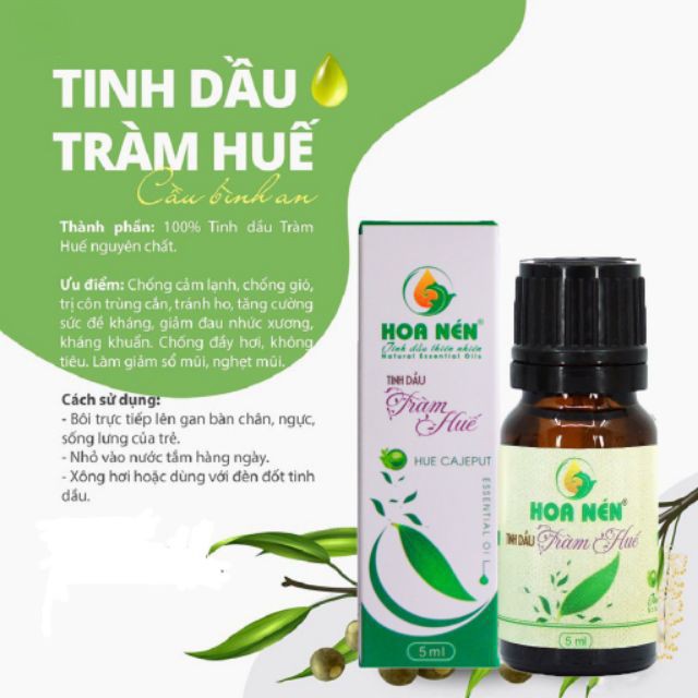 Tinh Dầu Tràm Huế Hoa Nén 5ML- 2201584