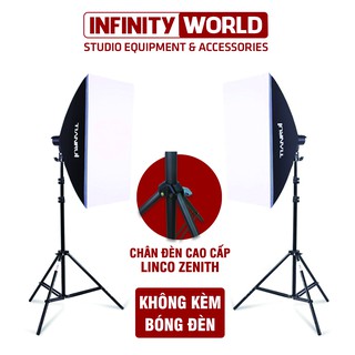 (Chân đèn LincoZenith xịn) Set 2 đèn softbox chụp ảnh sản phẩm/quay phim chính hãng TIANRUI