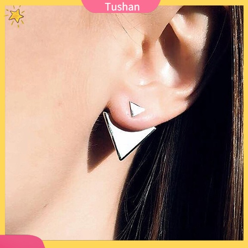 Hoa tai kiểu dáng tam giác thời trang phong cách cho nữ