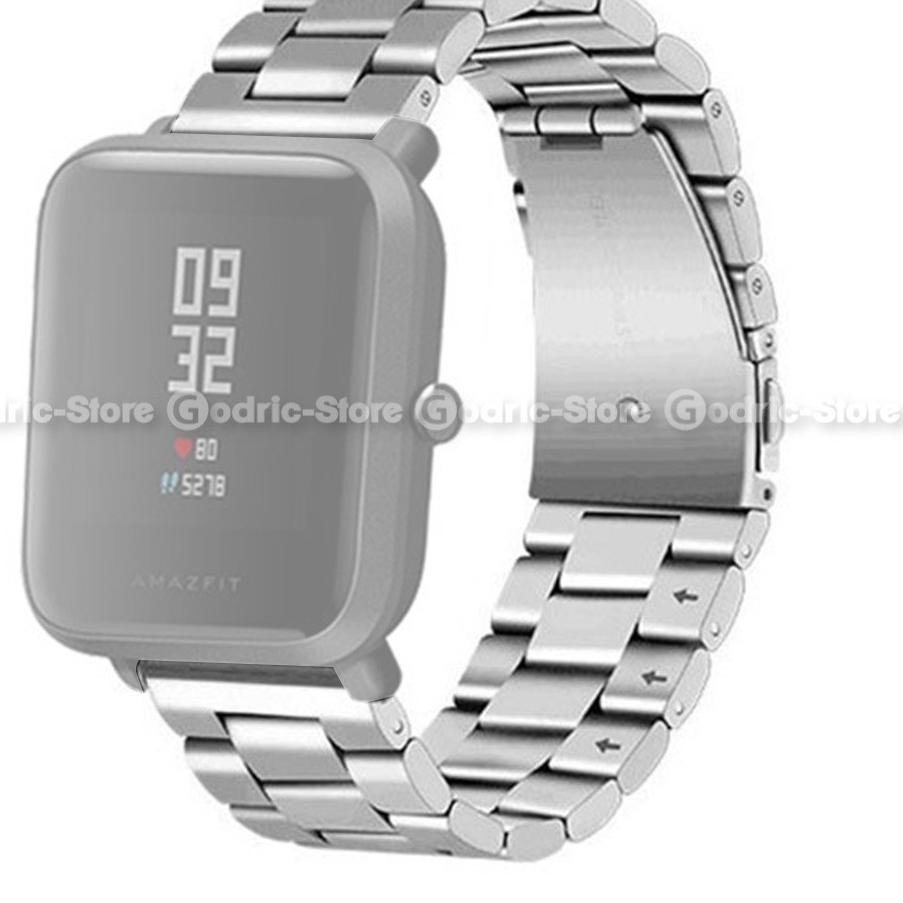 Dây Đeo Tay Bằng Thép Không Gỉ 20mm Cho Đồng Hồ Thông Minh Xiaomi Huami Amazfit Gts / Gtr 42mm / Bi